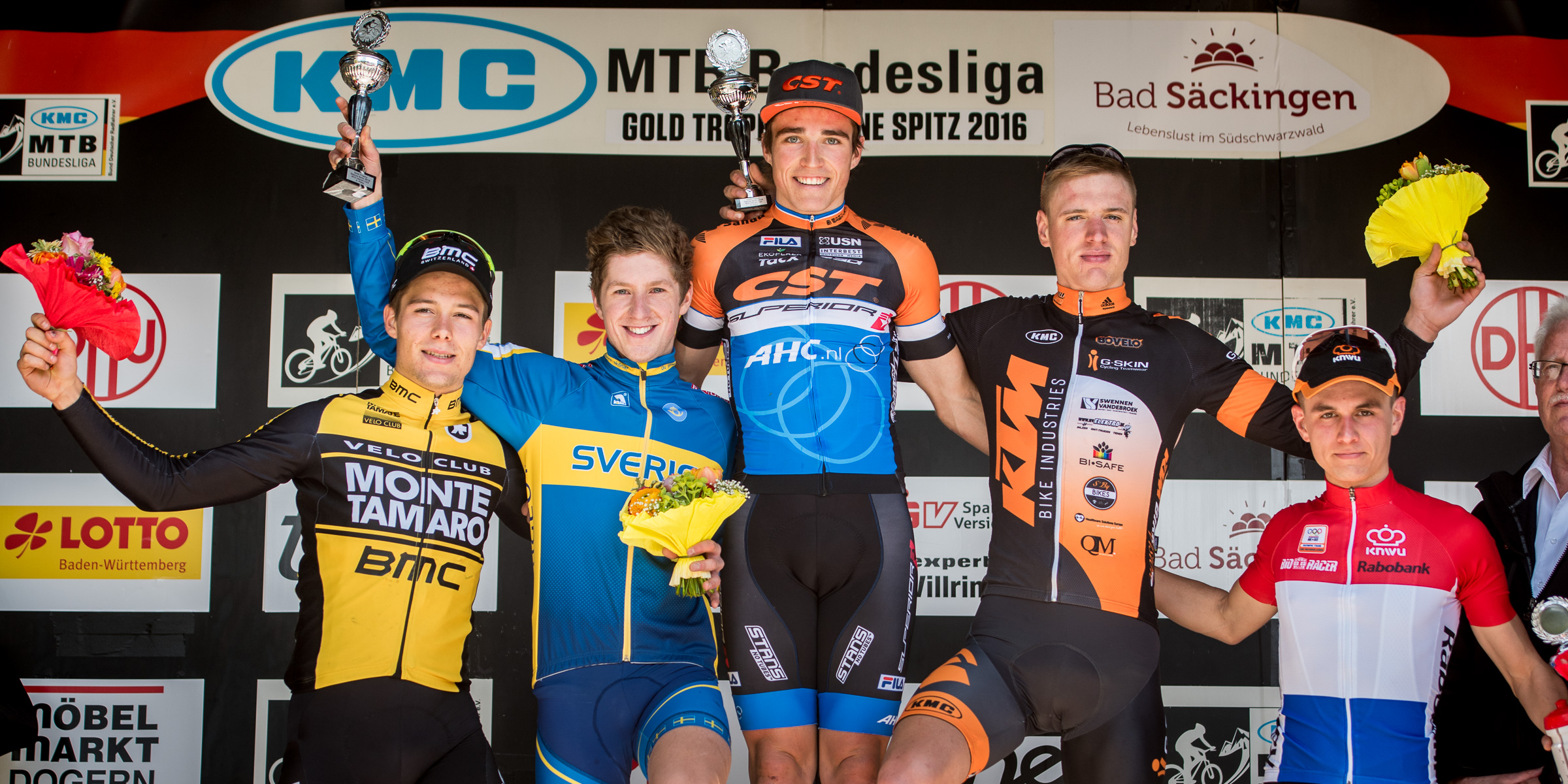 102, Colombo, Filippo, , VC Monte Tamaro - BMC, SUI 111, Linde, Emil, Gavle CA, , SWE 461, Carstensen Fini, Sebastian, CST Superior Brentjens, , DEN 118, Panhuyzen, Kevin, KTM Bike Vision, , BEL 113, Vader, Milan, , , NED
